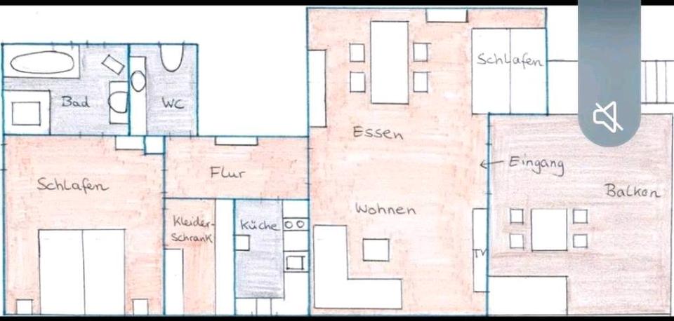 Wohnen auf Zeit Oldenburg Kreyenbrück - 2 Zimmer, 60 m&sup2;, 1.000&euro; | Angebot:25639487