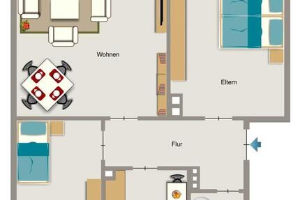 Wohnung Duisburg Walsum - 3.5 Zimmer, 56 m&sup2;, 529&euro; | Angebot:25861498