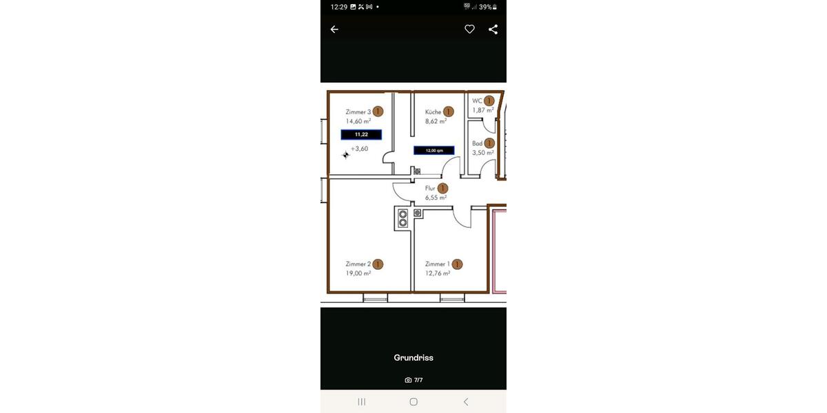 Etagenwohnung Zell im Wiesental - 3 Zimmer, 15 m&sup2;, 650&euro; | Angebot:24769353