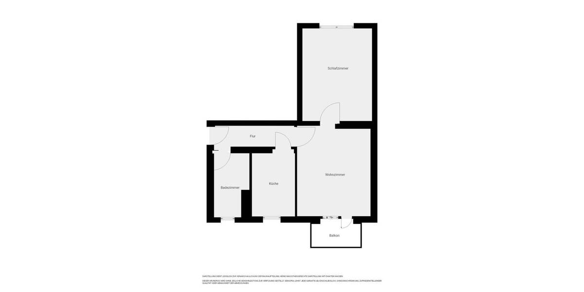 Etagenwohnung Erfurt Vieselbach - 2 Zimmer, 47 m&sup2;, 414&euro; | Angebot:26094700