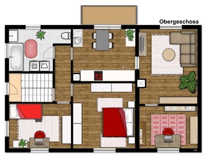 Etagenwohnung Groß-Umstadt Umstadt - 3.5 Zimmer, 90 m&sup2;, 920&euro; | Angebot:26547088