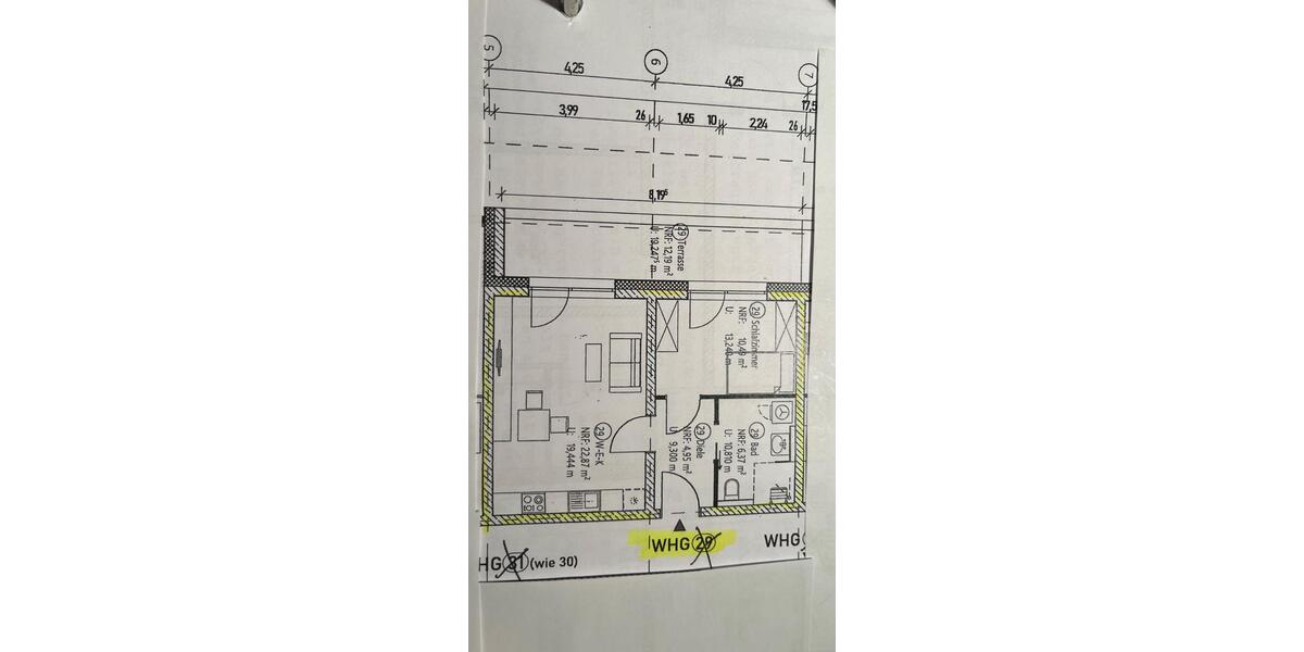 Etagenwohnung Pocking - 2 Zimmer, 51 m&sup2;, 520&euro; | Angebot:26400512