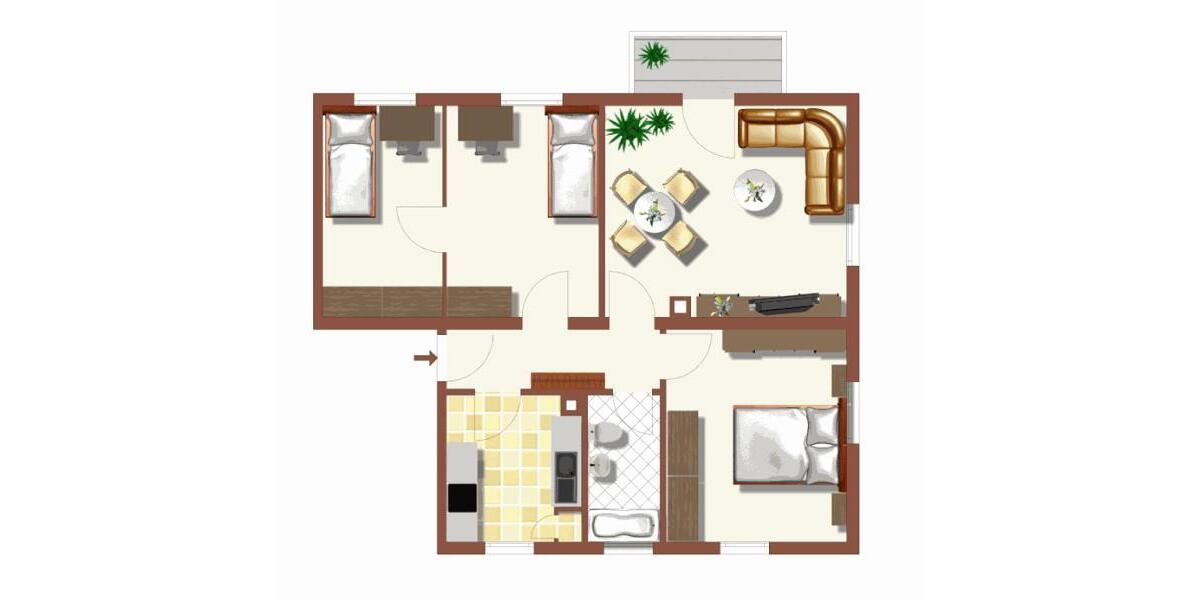 Etagenwohnung Heidenheim an der Brenz - 4 Zimmer, 73 m&sup2;, 576&euro; | Angebot:25262456