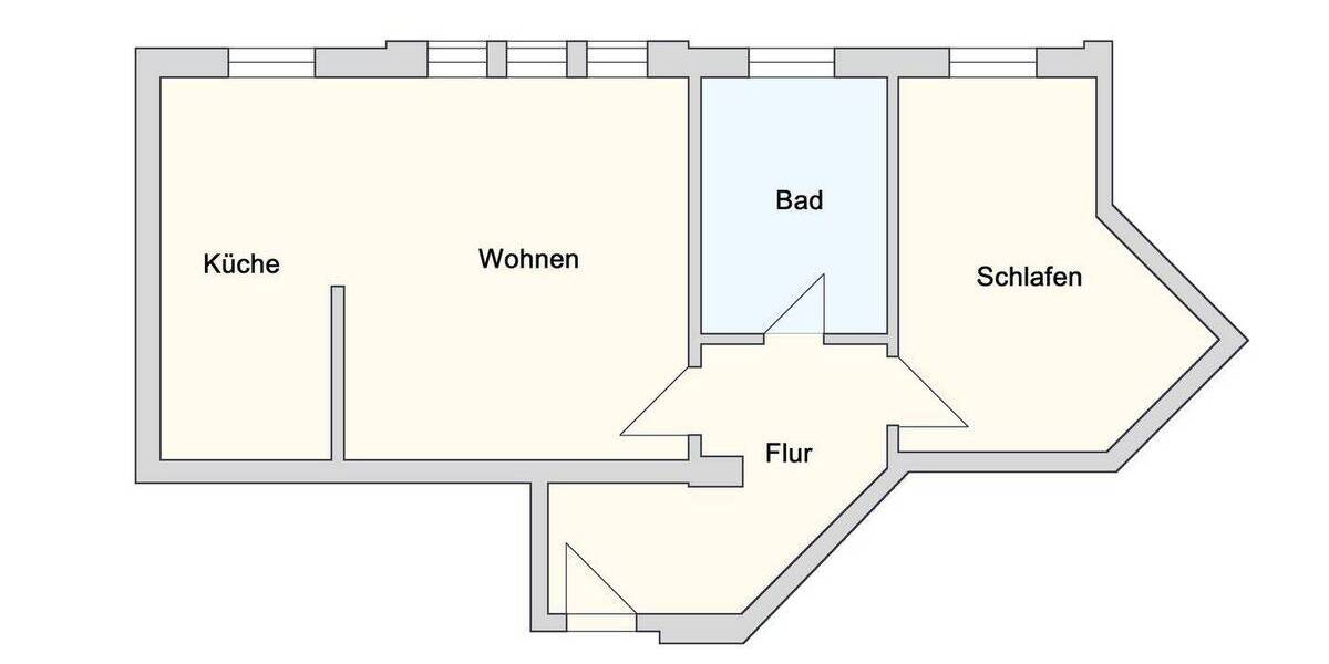 Etagenwohnung Plauen Stadtmitte - 2 Zimmer, 64 m&sup2;, 295&euro; | Angebot:26758862