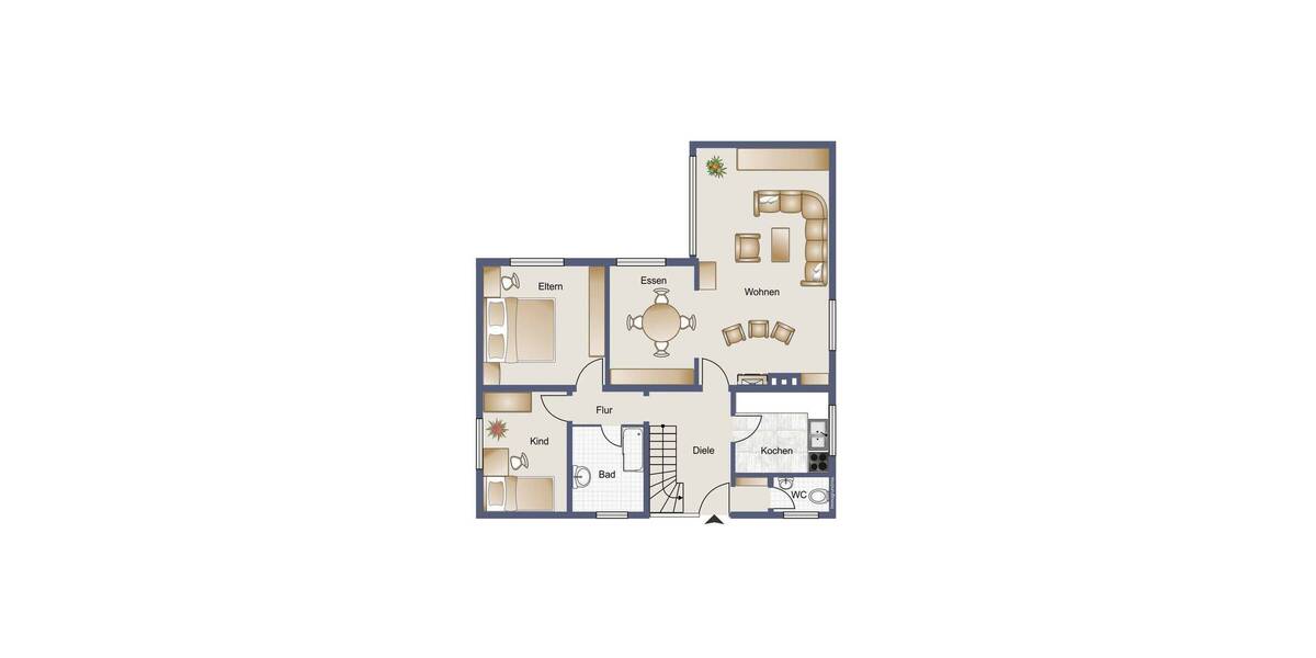 Bungalow Neuenkirchen - 3 Zimmer, 99 m&sup2;, 1.300&euro; | Angebot:26723268