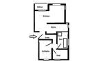 Erdgeschoßwohnung Kirchberg - 3 Zimmer, 75 m&sup2;, 500&euro; | Angebot:23747658