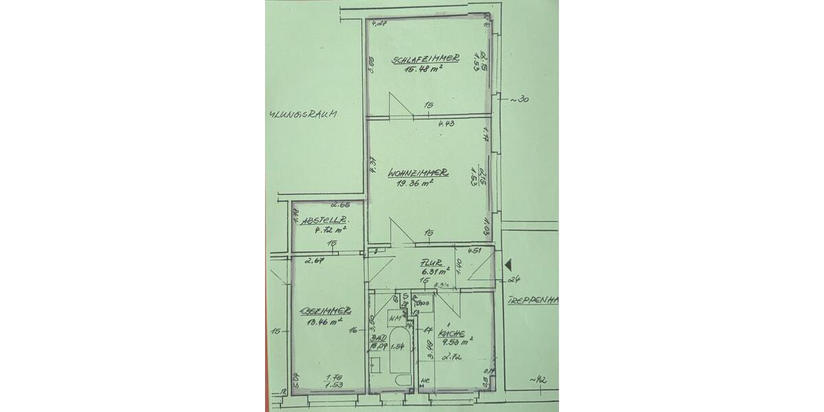 Erdgeschoßwohnung Röbel/Müritz Müritz - 3 Zimmer, 74 m&sup2;, 474&euro; | Angebot:26255930