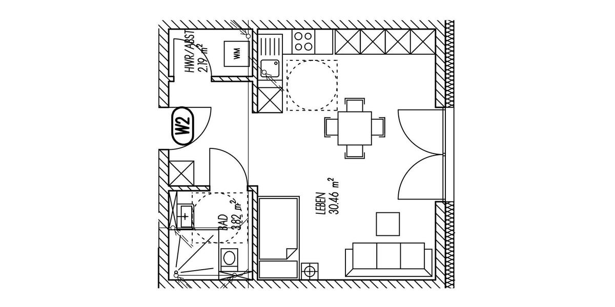 Etagenwohnung Cham - 1 Zimmer, 37 m&sup2;, 400&euro; | Angebot:26331958
