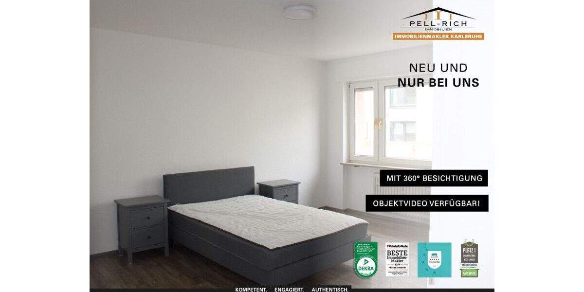 Etagenwohnung Karlsruhe Innenstadt-West - 3 Zimmer, 70 m&sup2;, 1.100&euro; | Angebot:25166981
