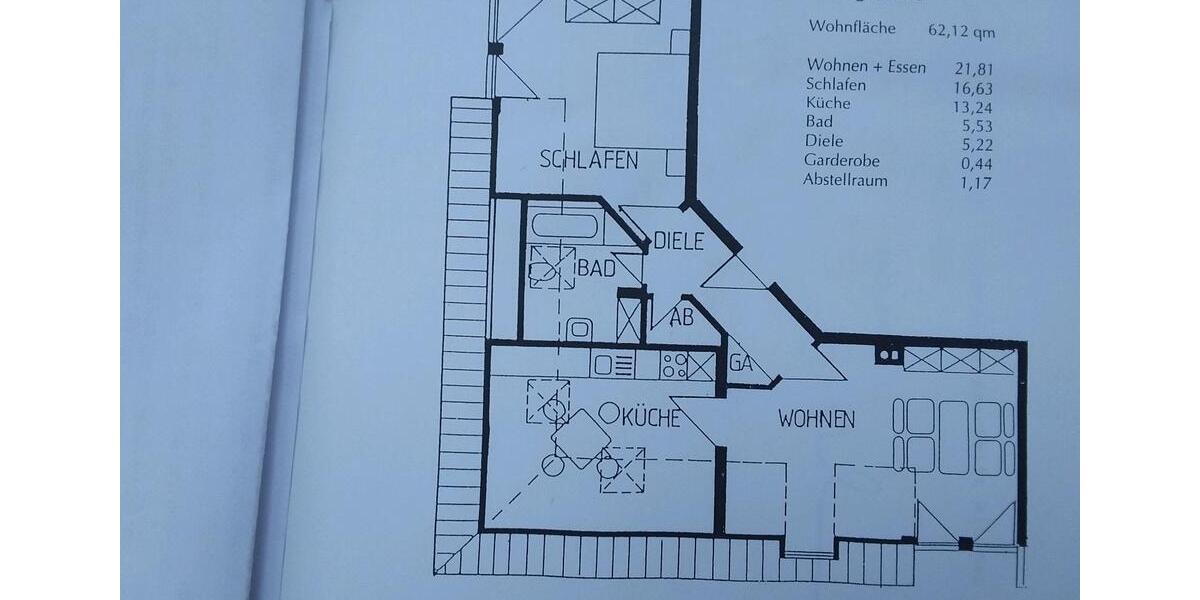Etagenwohnung Pfreimd - 2 Zimmer, 62 m&sup2;, 530&euro; | Angebot:26665926