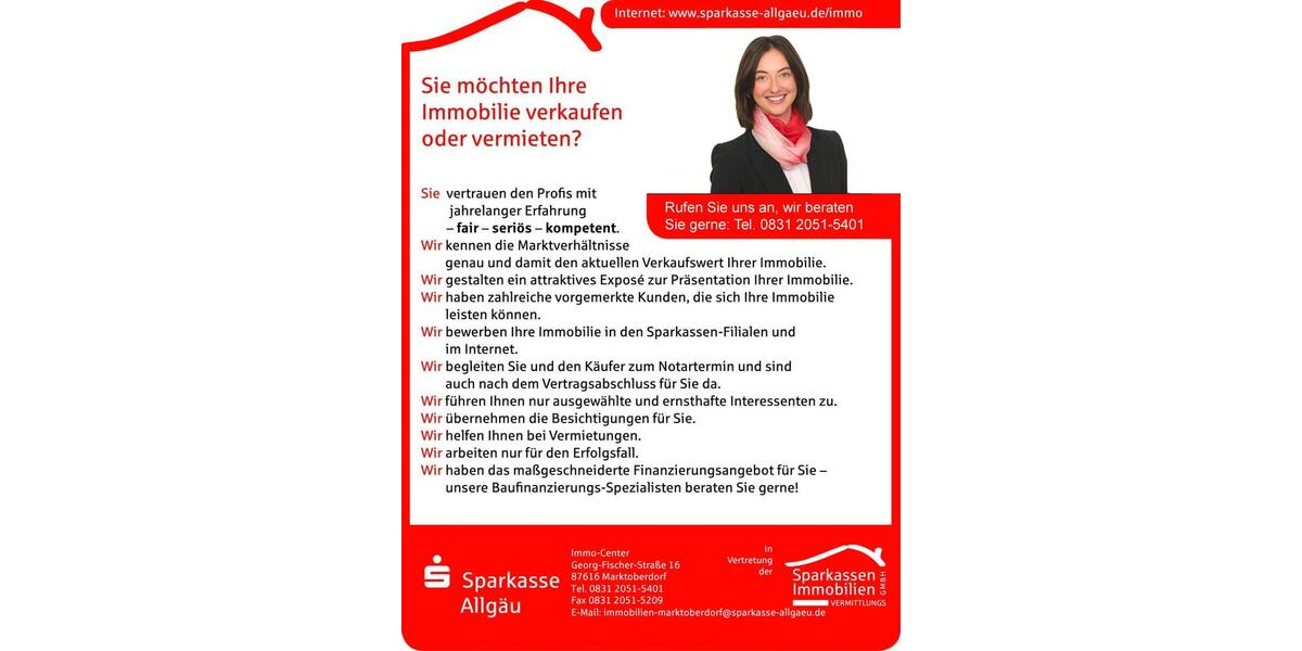 Einfamilienhaus Marktoberdorf - 5 Zimmer, 177 m&sup2;, 2.300&euro; | Angebot:26646148