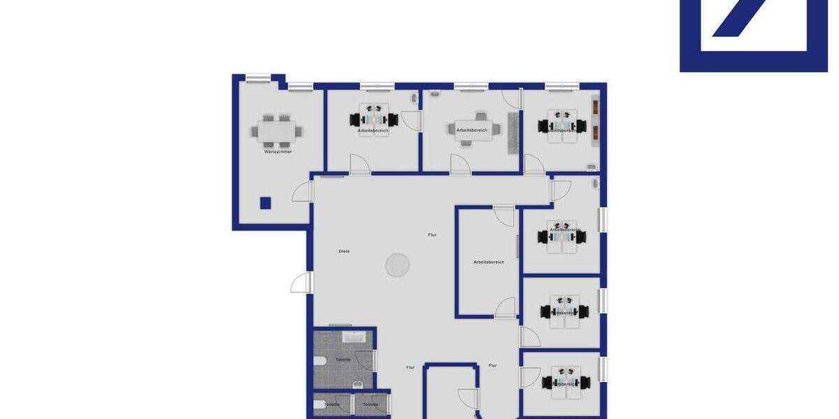 Gewerbeobjekt Porta Westfalica Veltheim - 9 Zimmer, 1.540&euro; | Angebot:25744249