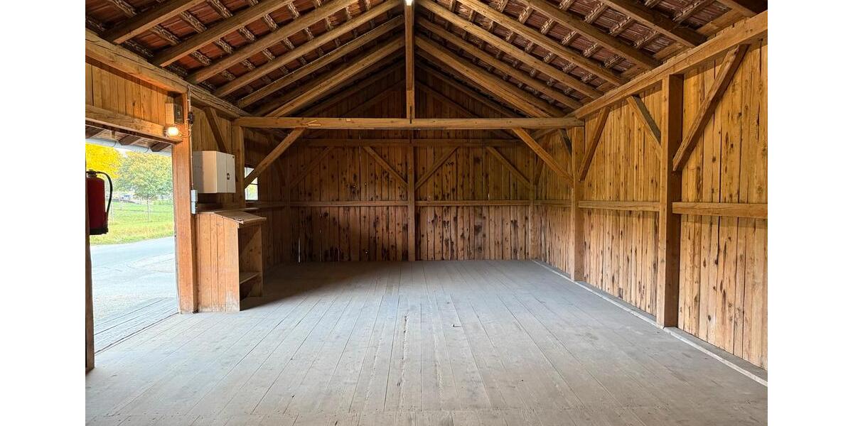 Lagerhaus (ca. 72 m²) mit Stromanschluss und Laderampe zimmer