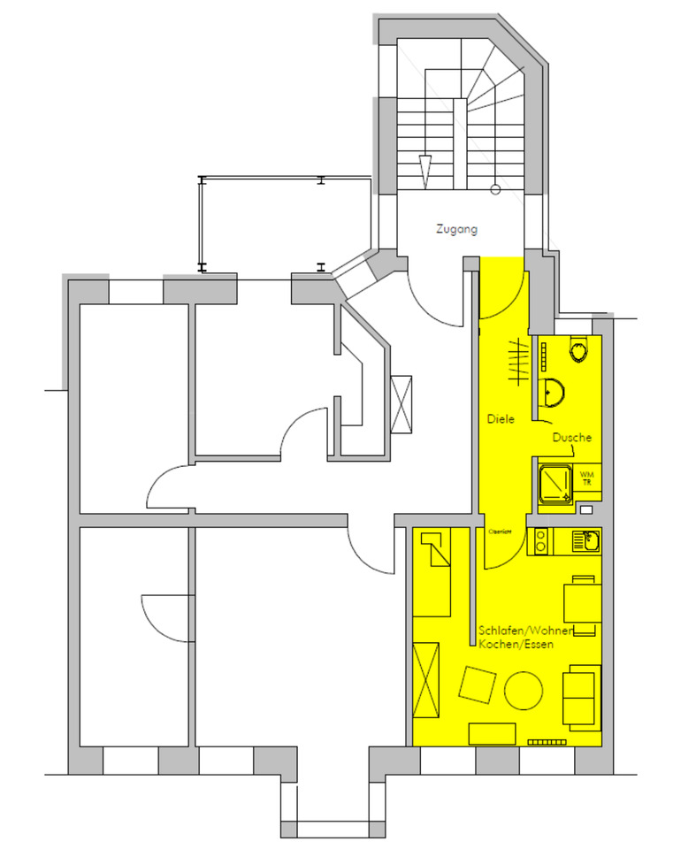 Charmantes Innenstadtjuwel – Helle 1-Raum-Wohnung in Gera
