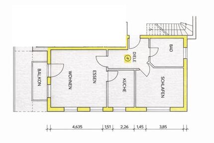 Wohnung Ihrlerstein - 2 Zimmer, 58 m&sup2;, 750&euro; | Angebot:25156878