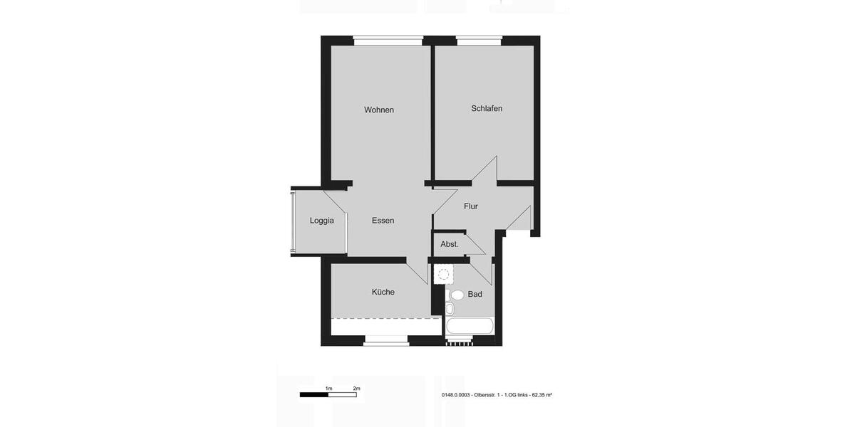 Etagenwohnung Hannover Döhren-Wülfel - 2 Zimmer, 62 m&sup2;, 689&euro; | Angebot:25342402