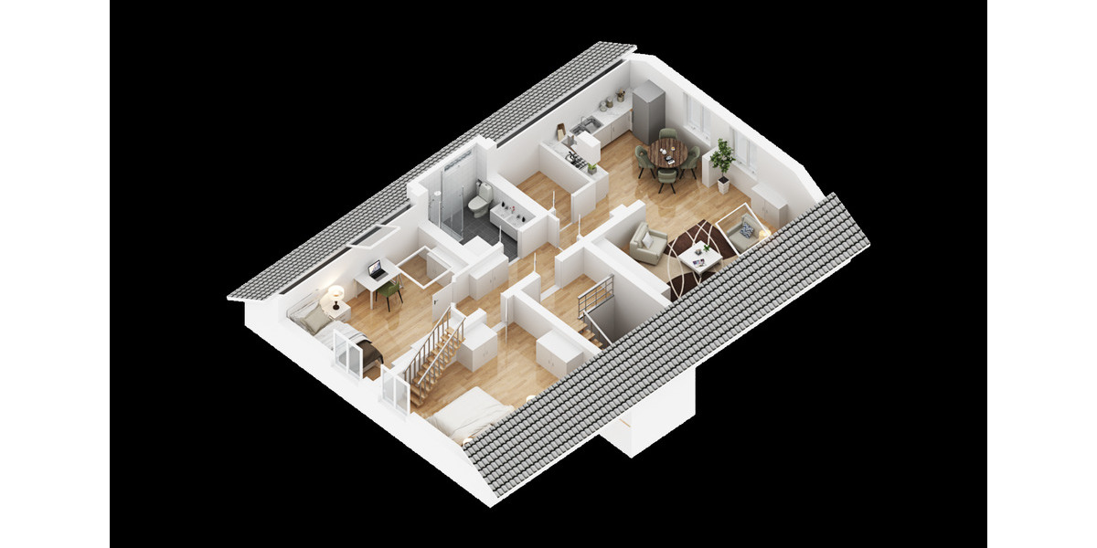 Dachgeschoßwohnung Vilsbiburg - 4 Zimmer, 82 m&sup2;, 1.220&euro; | Angebot:24781172