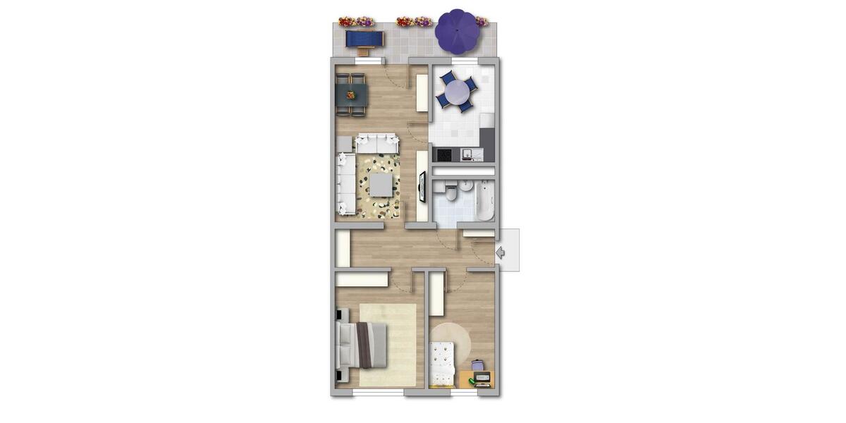 Erdgeschoßwohnung Görlitz Klingewalde - 3 Zimmer, 70 m&sup2;, 420&euro; | Angebot:24715446