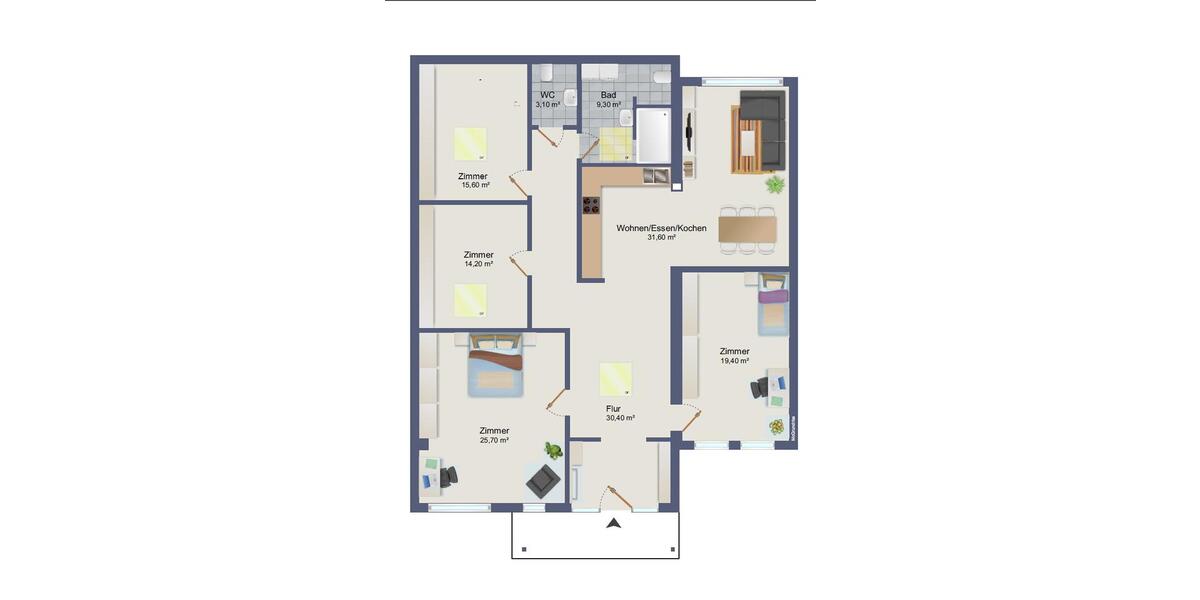 Erdgeschoßwohnung Wegberg - 5 Zimmer, 149 m&sup2;, 2.000&euro; | Angebot:26286335