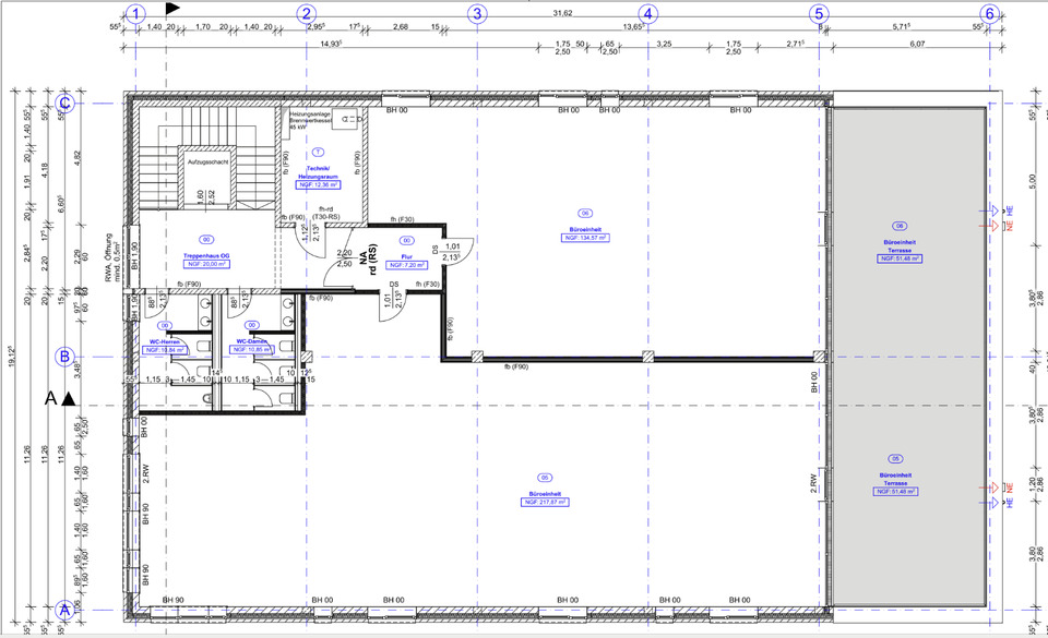 Erstbezug, Neubau aus 2022, Büro, Praxis und Einzelhandelsfläche zimmer