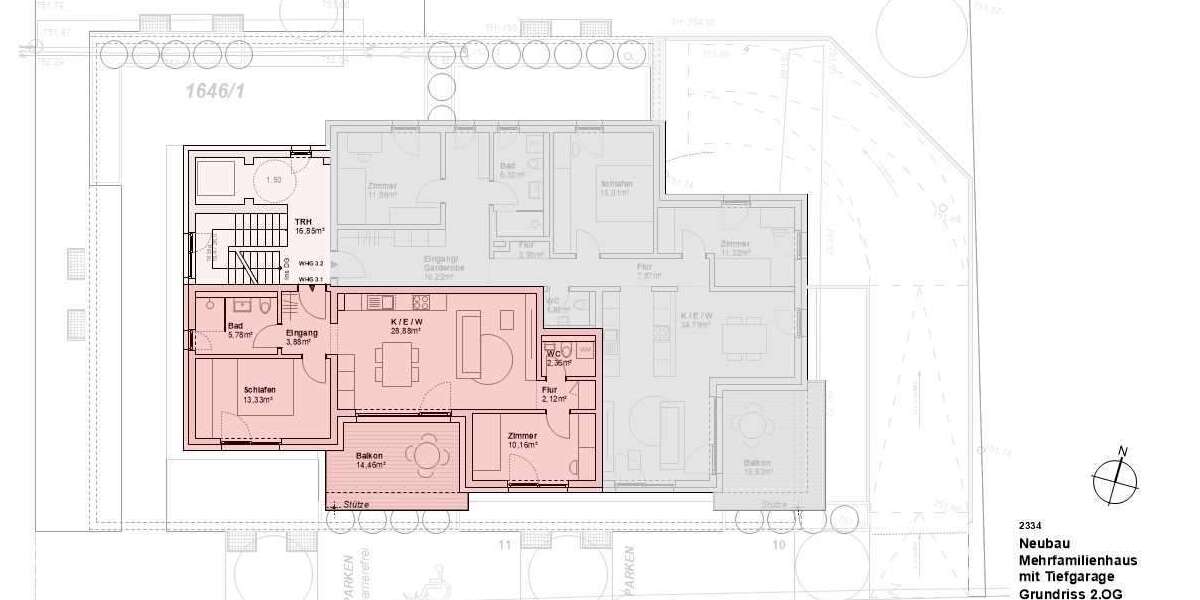 Etagenwohnung Laichingen - 3 Zimmer, 73 m&sup2;, 1.050&euro; | Angebot:26050245