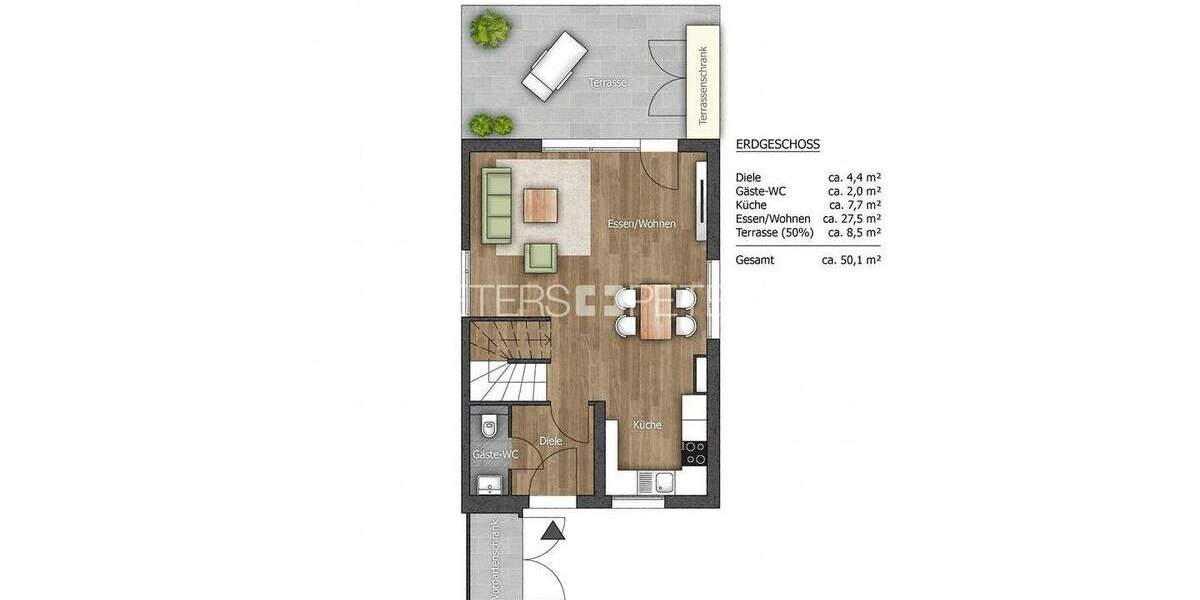 Reihenmittelhaus Geesthacht - 4 Zimmer, 120 m&sup2;, 1.860&euro; | Angebot:25701275