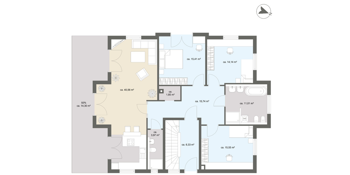 Erdgeschoßwohnung Schriesheim - 4 Zimmer, 137 m&sup2;, 2.300&euro; | Angebot:24643629