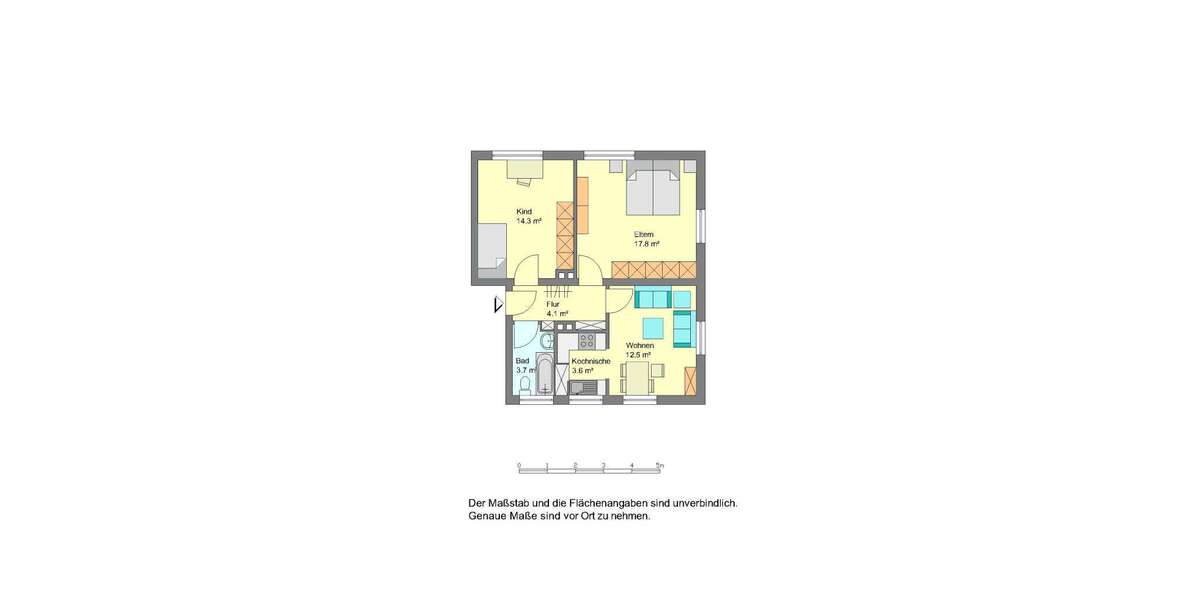Etagenwohnung Detmold Detmold-Nord - 3 Zimmer, 57 m&sup2;, 459&euro; | Angebot:26750158