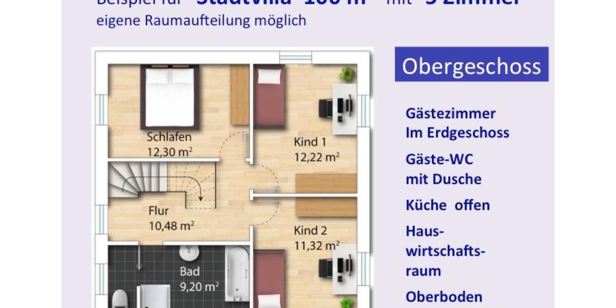 Einfamilienhaus Chemnitz Altchemnitz - 5 Zimmer, 100 m&sup2;, 1.150&euro; | Angebot:24737695