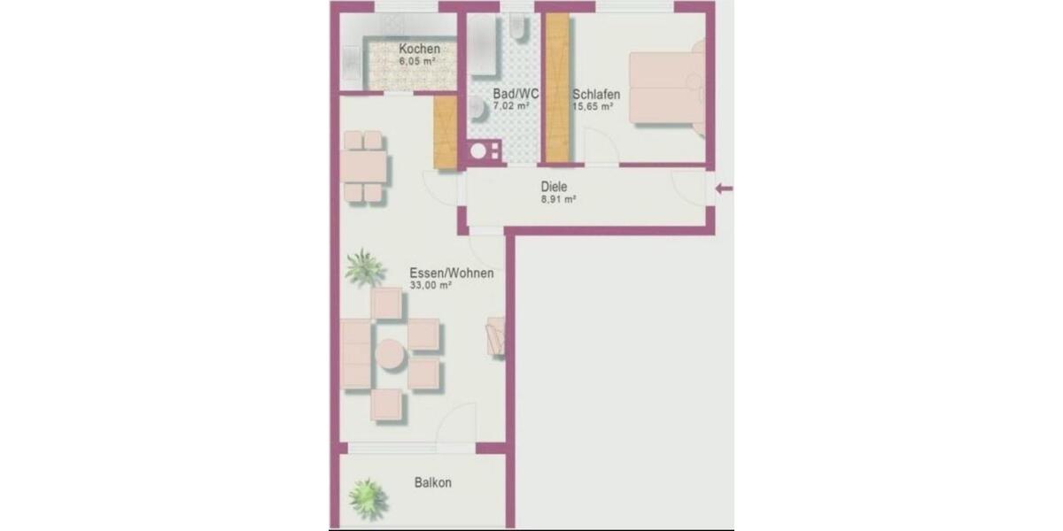 Etagenwohnung Waghäusel - 2 Zimmer, 74 m&sup2;, 850&euro; | Angebot:26050718