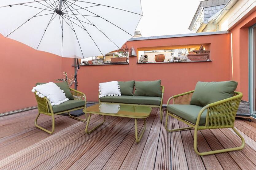 Charmante FerienWohnung Apartment Hotel Weimar mit Dachterrasse?