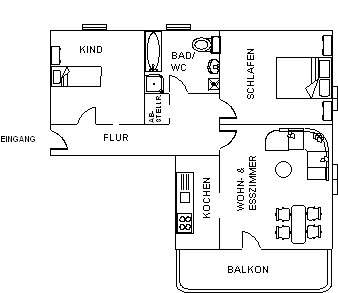 Etagenwohnung Tirschenreuth Lohnsitz - 3 Zimmer, 69 m&sup2;, 394&euro; | Angebot:27251223