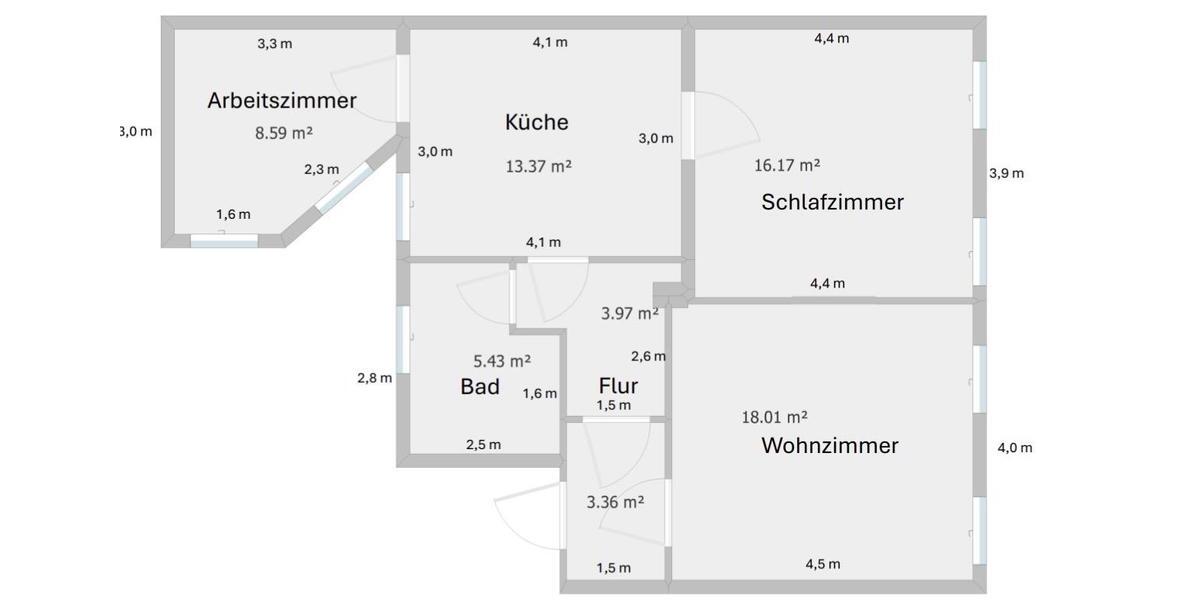 Etagenwohnung Delitzsch - 3 Zimmer, 73 m&sup2;, 720&euro; | Angebot:26317119
