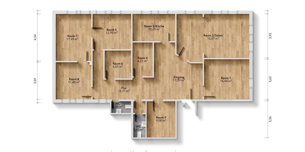 Etagenwohnung Olsberg - 8 Zimmer, 152 m&sup2;, 1.050&euro; | Angebot:25479708