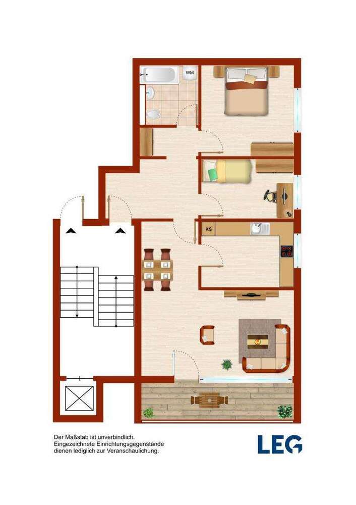 Wohnung zum Mieten in Bergheim 371,75 € 78 m²