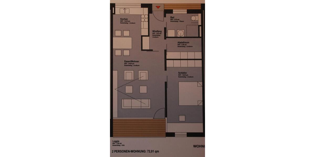 Terrassenwohnung Blomberg - 3 Zimmer, 73 m&sup2;, 585&euro; | Angebot:26087013