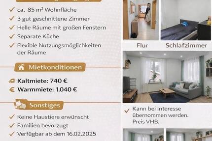 Wohnung Wirges - 3 Zimmer, 85 m&sup2;, 740&euro; | Angebot:25162542