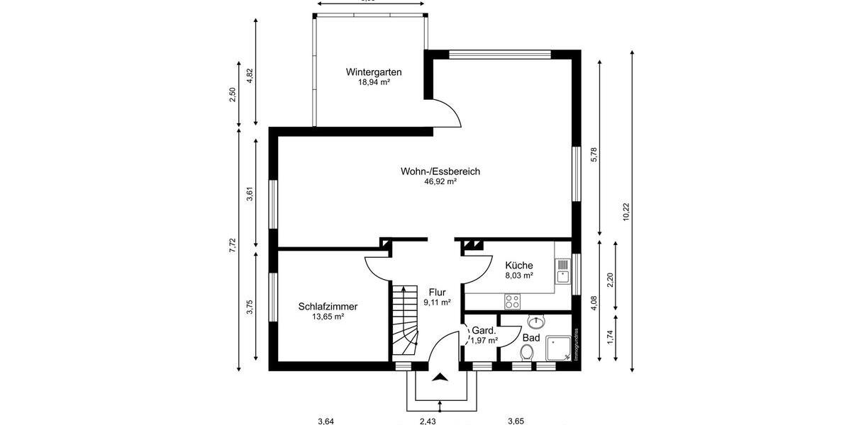 Bungalow Lüneburg - 3 Zimmer, 132 m&sup2;, 1.500&euro; | Angebot:26443404