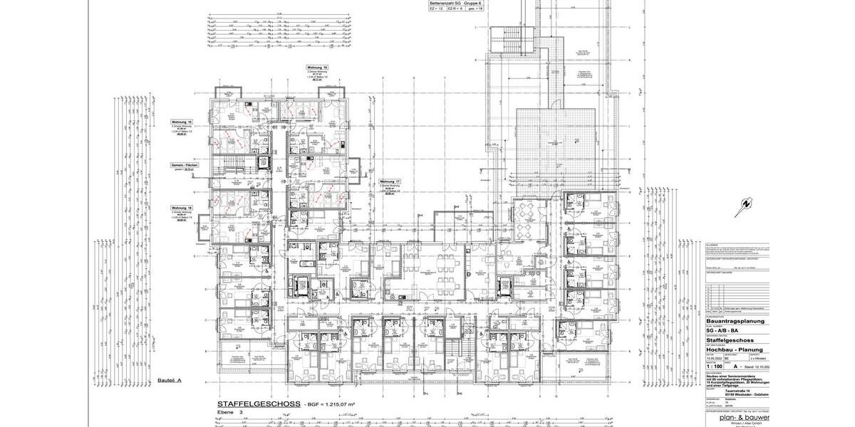 Etagenwohnung Wiesbaden Dotzheim - 2 Zimmer, 49 m&sup2;, 1.007&euro; | Angebot:26623577
