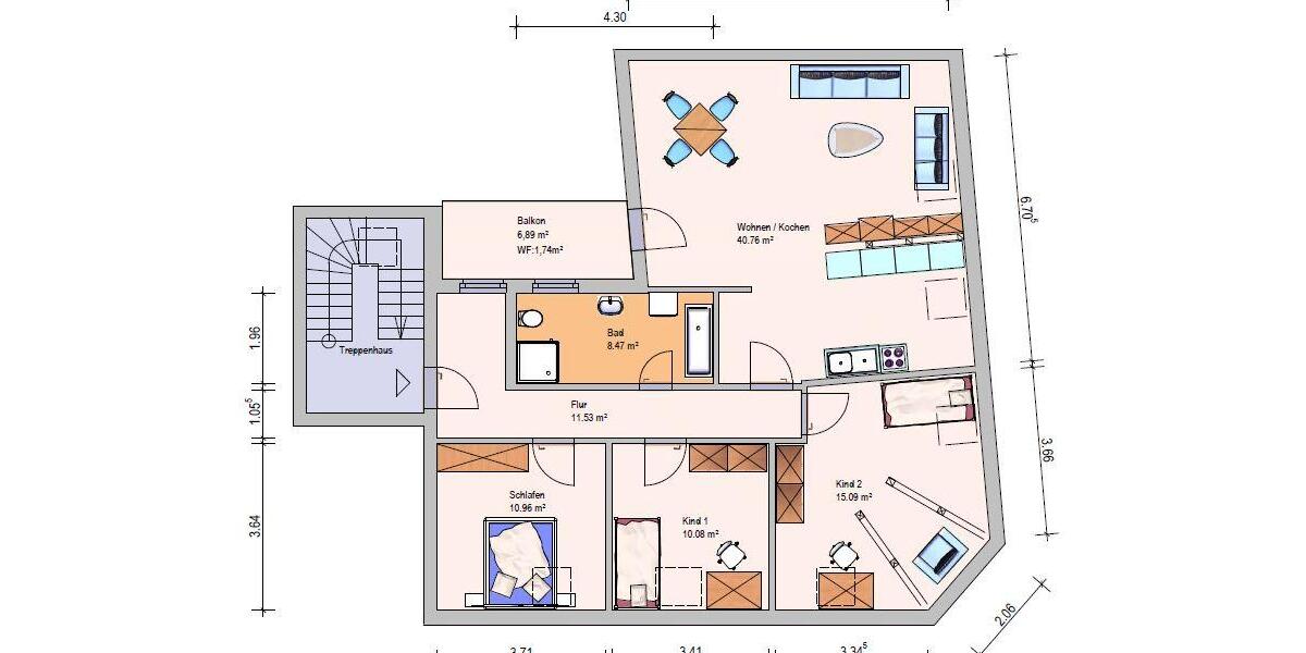Dachgeschoßwohnung Meuselwitz - 4 Zimmer, 98 m&sup2;, 430&euro; | Angebot:23855718