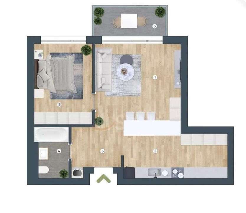 Wohnung zum Mieten in Hürth 605 € 52 m² 2 zimmer