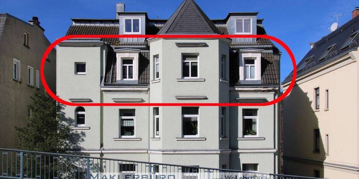 Etagenwohnung Greiz - 2 Zimmer, 70 m&sup2;, 355&euro; | Angebot:24822298