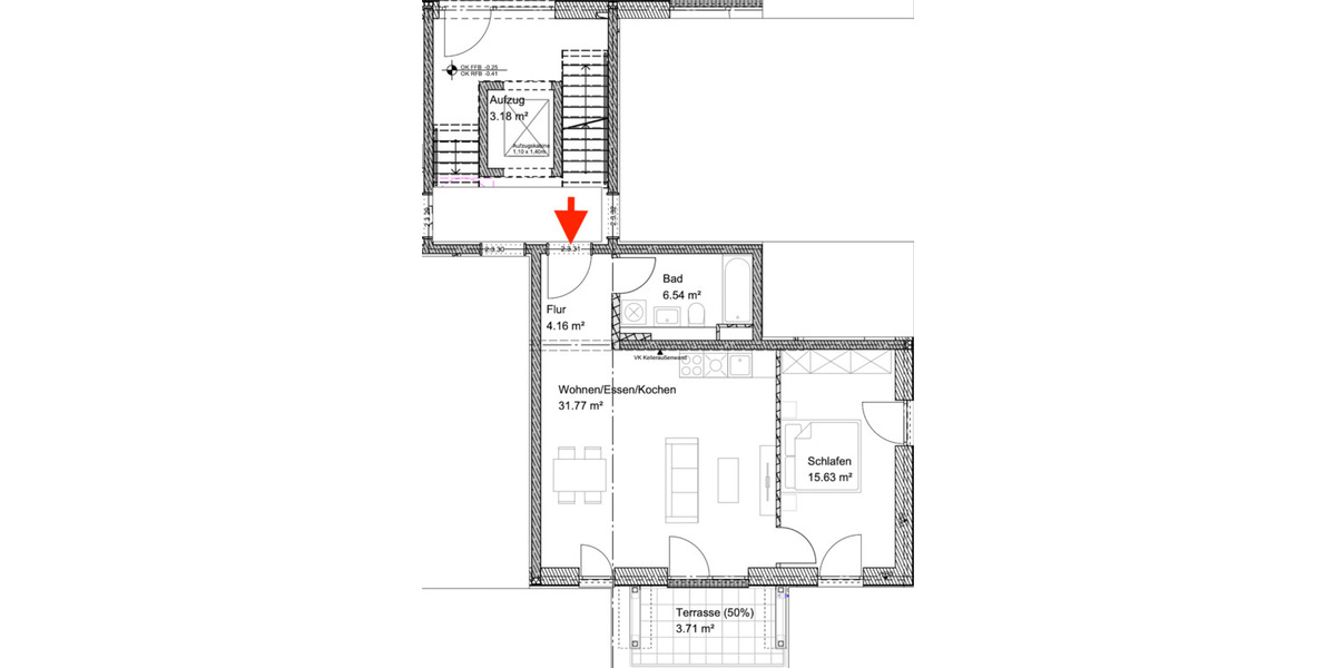Terrassenwohnung Bamberg Bamberg-Ost - 2 Zimmer, 62 m&sup2;, 925&euro; | Angebot:24990300