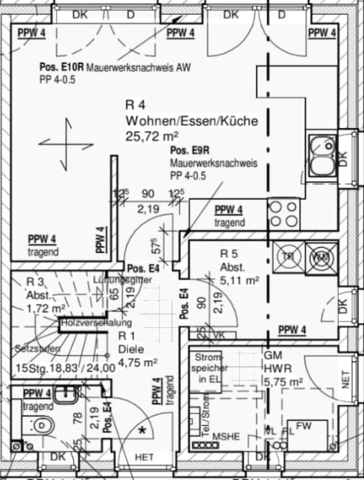 Doppelhaushälfte in Sackgassenlage