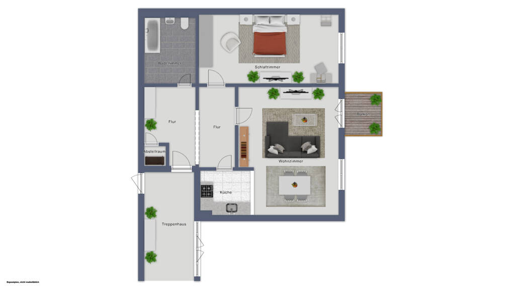 Etagenwohnung Flensburg Nordstadt - 2 Zimmer, 75 m&sup2;, 620&euro; | Angebot:26515713