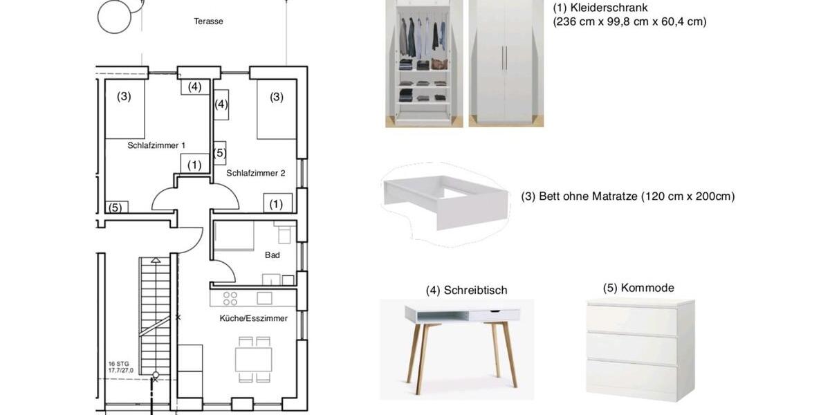 Etagenwohnung Gerbrunn - 2 Zimmer, 65 m&sup2;, 480&euro; | Angebot:24750832