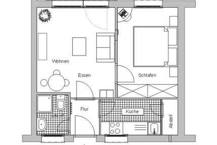 Wohnung Soest - 2 Zimmer, 35 m&sup2;, 325&euro; | Angebot:24934976