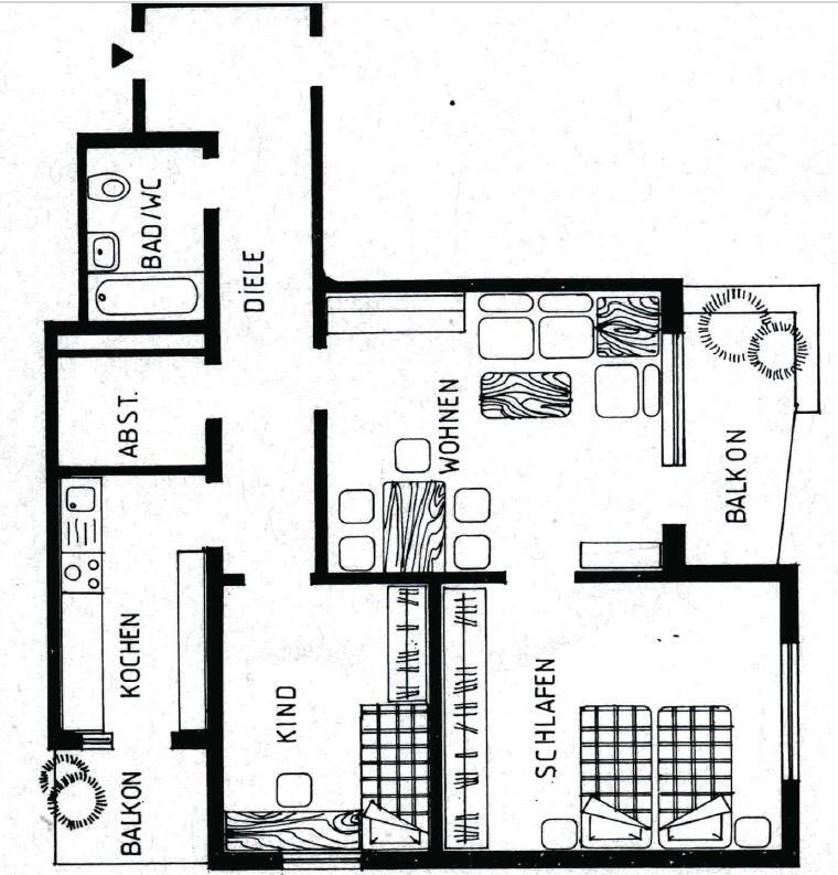 Charmante 3-Zimmer-Wohnung in Schweinfurt mit 2 Balkonen Nähe Uni