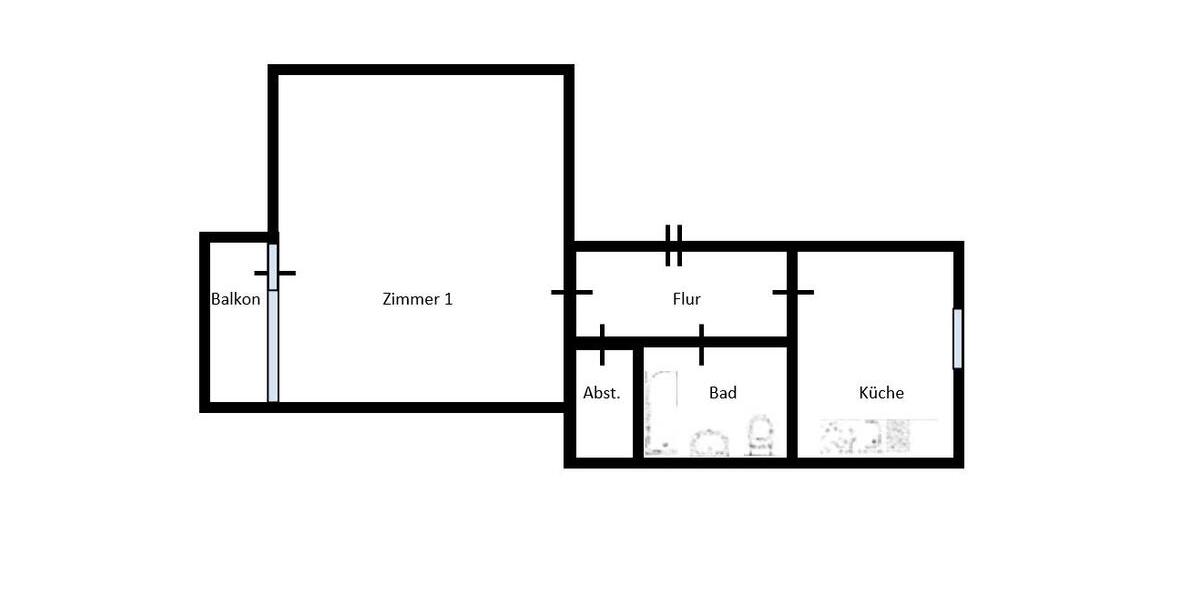 Etagenwohnung Braunschweig - 1 Zimmer, 40 m&sup2;, 700&euro; | Angebot:26588537