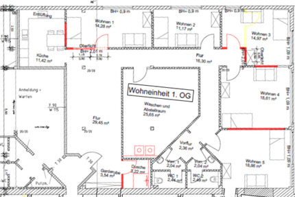 Wohnung Bremerhaven Mitte - 5 Zimmer, 175 m&sup2;, 1.050&euro; | Angebot:21516143
